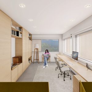 Sala de Estudo. (Ar:Co – Arquitetura Cooperativa).