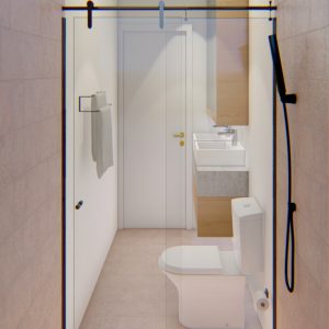 Banheiro 3. (Ar:Co – Arquitetura Cooperativa).