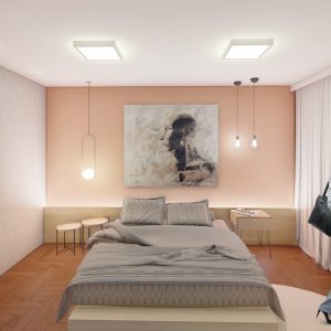 Suíte Principal. (Ar:Co – Arquitetura Cooperativa).