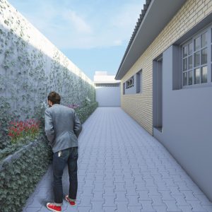 Horta / garagem descoberta. (Ar:Co – Arquitetura Cooperativa).