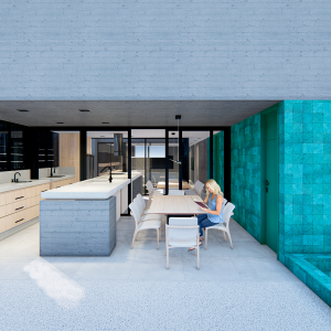 Área Gourmet Integrada. (Ar:Co – Arquitetura Cooperativa).