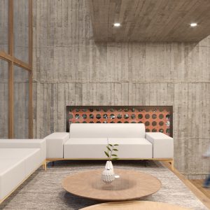 Sala de Estar. (Ar:Co – Arquitetura Cooperativa).