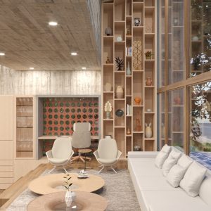 Sala de Estar. (Ar:Co – Arquitetura Cooperativa).