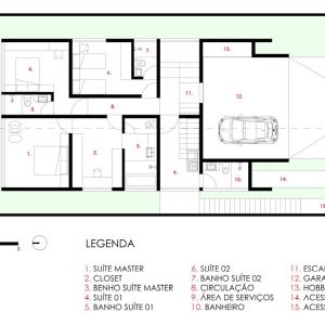 Pavimento Inferior. (Ar:Co – Arquitetura Cooperativa).