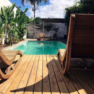 Vista do Deck para a Piscina. (Ar:Co – Arquitetura Cooperativa).