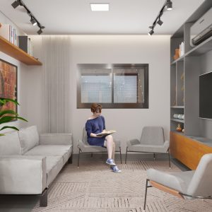 Sala de Estar. (Ar:Co – Arquitetura Cooperativa).