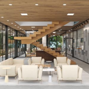 Sala de Estar / Jantar Integradas. (Ar:Co – Arquitetura Cooperativa).