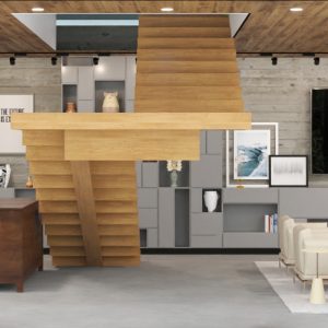 Sala de Estar / Jantar Integradas. (Ar:Co – Arquitetura Cooperativa).