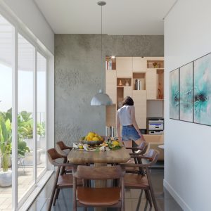 Sala de Jantar do Pavimento Superior. (Ar:Co – Arquitetura Cooperativa).