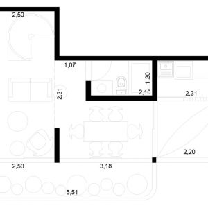 Layout do Pavimento Superior. (Ar:Co – Arquitetura Cooperativa).