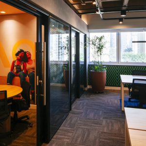 Salas de Atendimento Área de Trabalho Sul. (Ar:Co – Arquitetura Cooperativa).