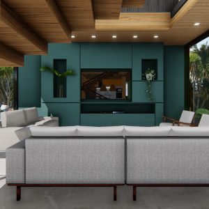 Sala de estar. (Ar:Co – Arquitetura Cooperativa).