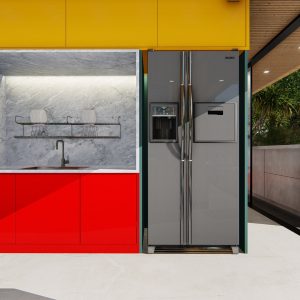 Cozinha. (Ar:Co – Arquitetura Cooperativa).