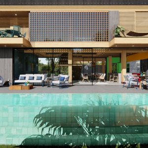 Espaço de lazer / Solarium. (Ar:Co – Arquitetura Cooperativa).