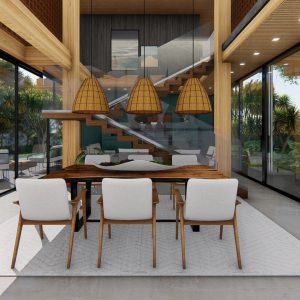 Sala de jantar. (Ar:Co – Arquitetura Cooperativa).