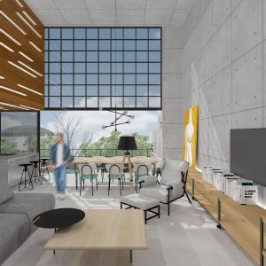 Sala de Estar. (Ar:Co – Arquitetura Cooperativa).
