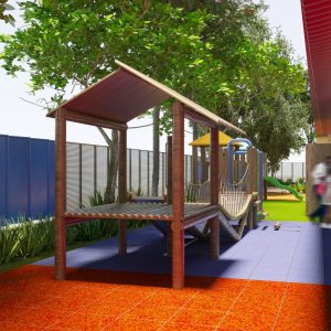 Vista do Playground. (Ar:Co-Arquitetura Cooperativa).