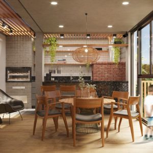 Espaço Gourmet. (Ar:Co – Arquitetura Cooperativa).