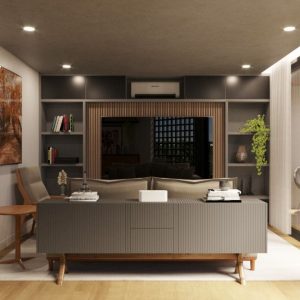 Sala de Estar. (Ar:Co – Arquitetura Cooperativa).