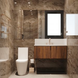 Banheiro Social. (Ar:Co – Arquitetura Cooperativa).