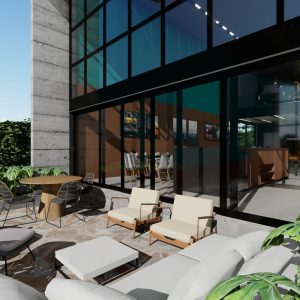 Estar Externo. (Ar:Co – Arquitetura Cooperativa).