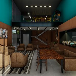 Sala de Estar. (Ar:Co – Arquitetura Cooperativa).