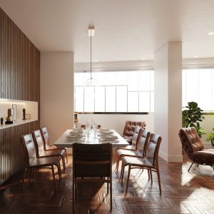 Sala de Jantar. (Ar:Co – Arquitetura Cooperativa).
