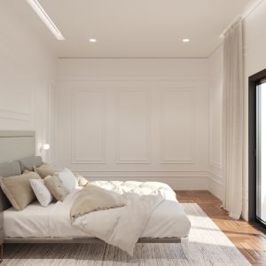 Dormitório Casal. (Ar:Co – Arquitetura Cooperativa).