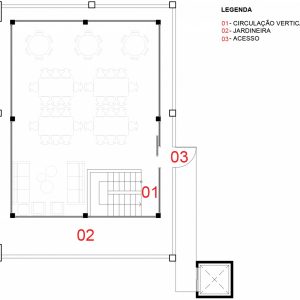 Planta Segundo Pavimento. (Ar:Co – Arquitetura Cooperativa).