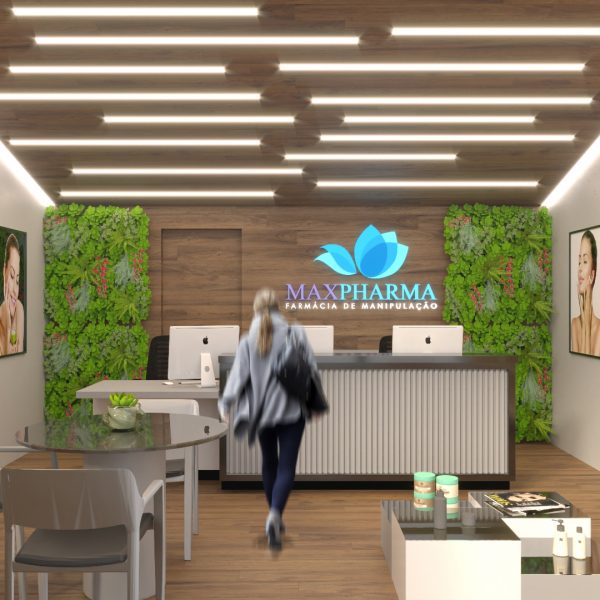 Vista da Recepção / Atendimento. (Ar:Co – Arquitetura Cooperativa).