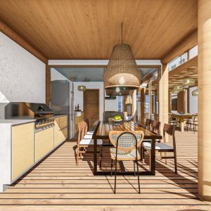 Área Gourmet. (Ar:Co – Arquitetura Cooperativa).