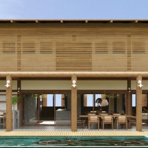 Fachada Posterior. (Ar:Co – Arquitetura Cooperativa).