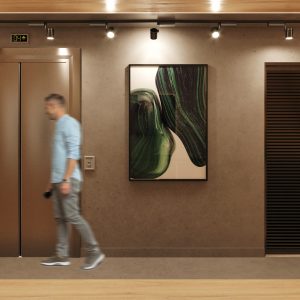 Hall de Acesso. (Ar:Co-Arquitetura Cooperativa).