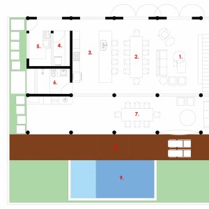 Planta do Pavimento Térreo. (Ar:Co – Arquitetura Cooperativa).