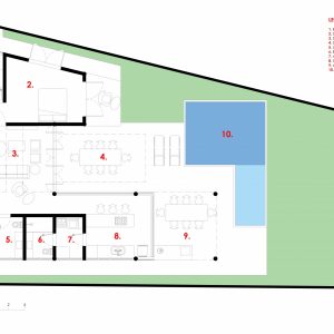 Planta do Pavimento Térreo. (Ar:Co – Arquitetura Cooperativa).