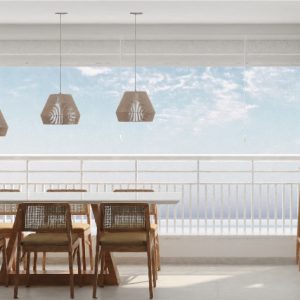 Varanda Gourmet. (Ar:Co-Arquitetura Cooperativa).