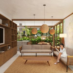 Sala de Estar. (Ar:Co – Arquitetura Cooperativa).