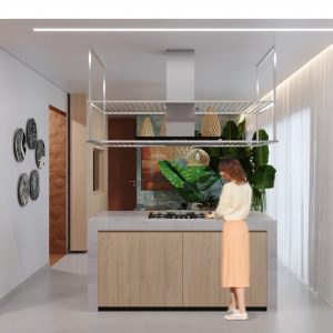 Cozinha. (Ar:Co – Arquitetura Cooperativa).