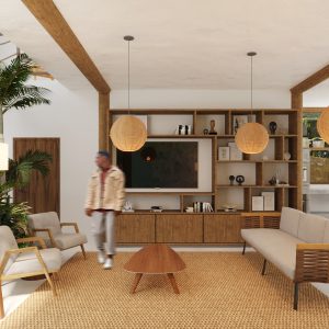 Sala de Estar. (Ar:Co – Arquitetura Cooperativa).