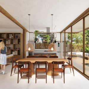 Sala de Jantar. (Ar:Co – Arquitetura Cooperativa).