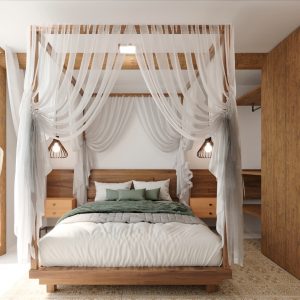 Suíte 1. (Ar:Co – Arquitetura Cooperativa).