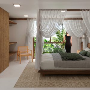 Suíte 2. (Ar:Co – Arquitetura Cooperativa).