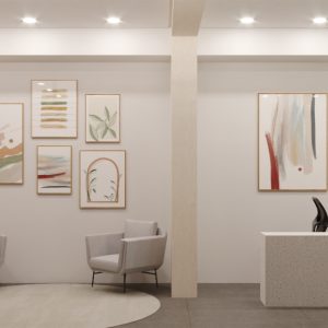 Espera / Recepção. (Ar:Co – Arquitetura Cooperativa).