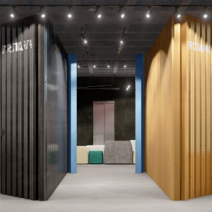 Hall de Acesso Diretoria, Sala de Reuniões e Estoque. (Ar:Co – Arquitetura Cooperativa).