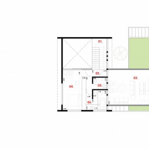 Planta do Pav. Superior. (Ar:Co – Arquitetura Cooperativa).