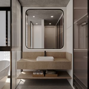Banheiro. (Ar:Co – Arquitetura Cooperativa).