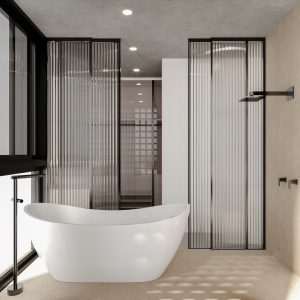 Banheiro. (Ar:Co – Arquitetura Cooperativa).
