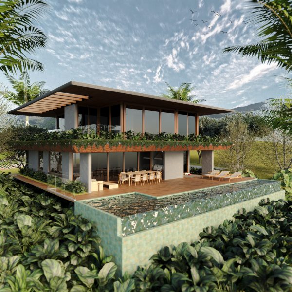 Fachada Posterior. (Ar:Co – Arquitetura Cooperativa).