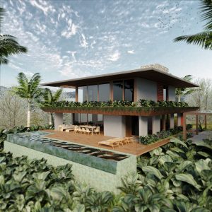 Fachada Posterior. (Ar:Co – Arquitetura Cooperativa).