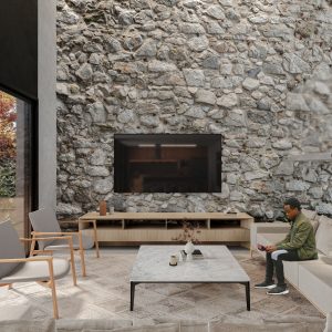 Sala de Estar. (Ar:Co – Arquitetura Cooperativa).